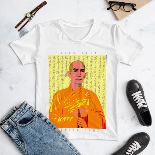 Burning Monk  T-shirt